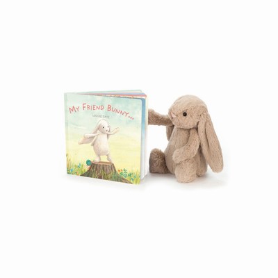 Jellycat My Friend Bunny and Bashful Beige Bunny Medium New Zealand | RVIKP8157